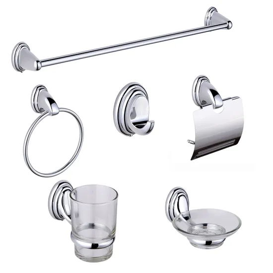 Moden Design and Economic 6PCS Zinc Alloy Bathroom Accessories Sets (LUCIA3100) 