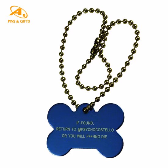 Magnetic Xvideo Making Military Machine Hip Hop Shaped Luggage Personalized Metal Gay Pride Dog Tag Necklace Wholesale Pet Accessories