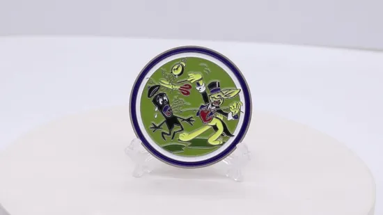 Promotion Collection China Wholesale Enamel Print Logo National Flag Display Boxes Zodiac Coins Nicklace Zinc Alloy Metal Coin 